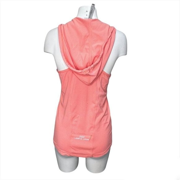 LORNA Jane Orange Sleeveless Racer Back hoody Size M - Picture 3 of 8